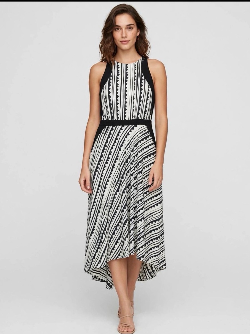 Cynthia Steffe Black and White Striped Women's Dress Sz 2